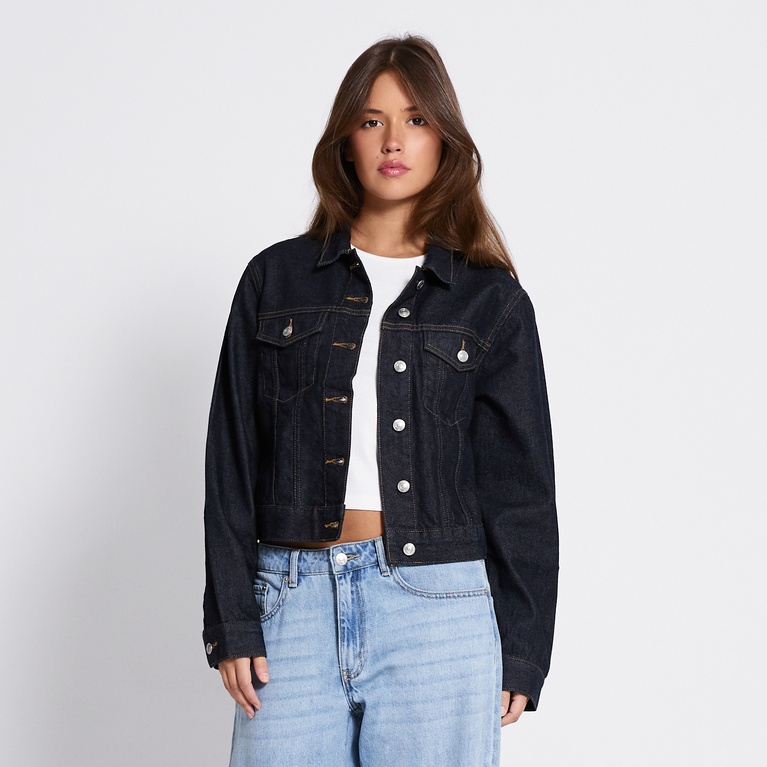 Cropped denim jacket "Own" Rinse